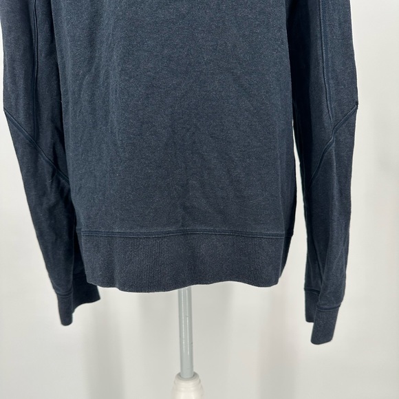 Lululemon Cross Cut Hoodie Heathered Inkwell Full Zip French Terry Medium - Picture 10 of 13